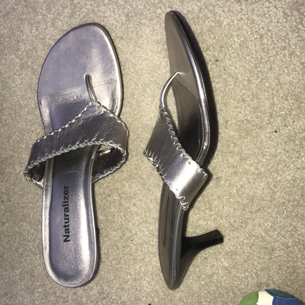 Naturalizer silver heels